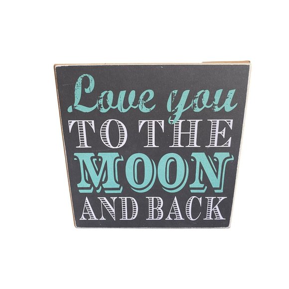 Box Sign - Love you To the Moon and Back 8"x8"x1.75" Kids Art - Picture 8 of 8